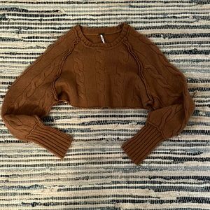 Free People cropped sweater!